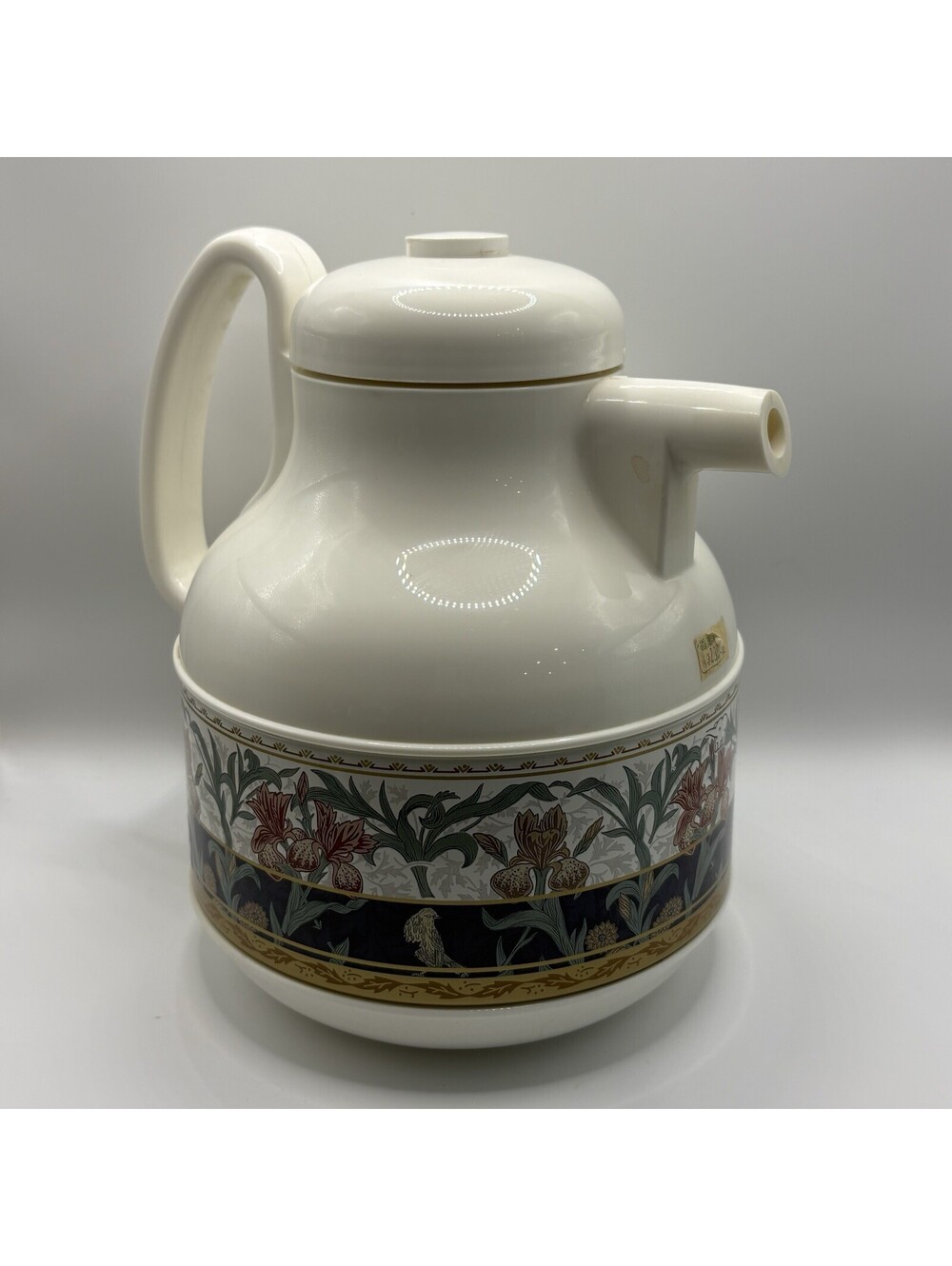 Vintage ZOJIRUSHI Japan Floral Insulated Thermos Carafe Tea Infuser Server